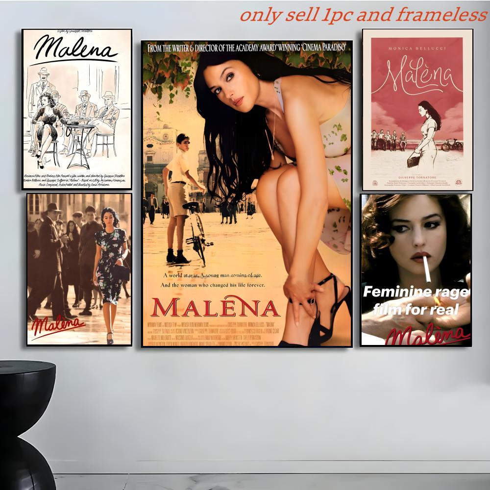 Home Cinema Gifts - Klassisches italienisches Romantikfilm-Poster „M-Malena“, Poster-Gemälde mit