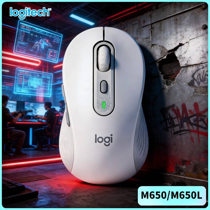 Logitech Home Cinema - Logitech M650/M650L Ergonomische Maus - Geräuscharme