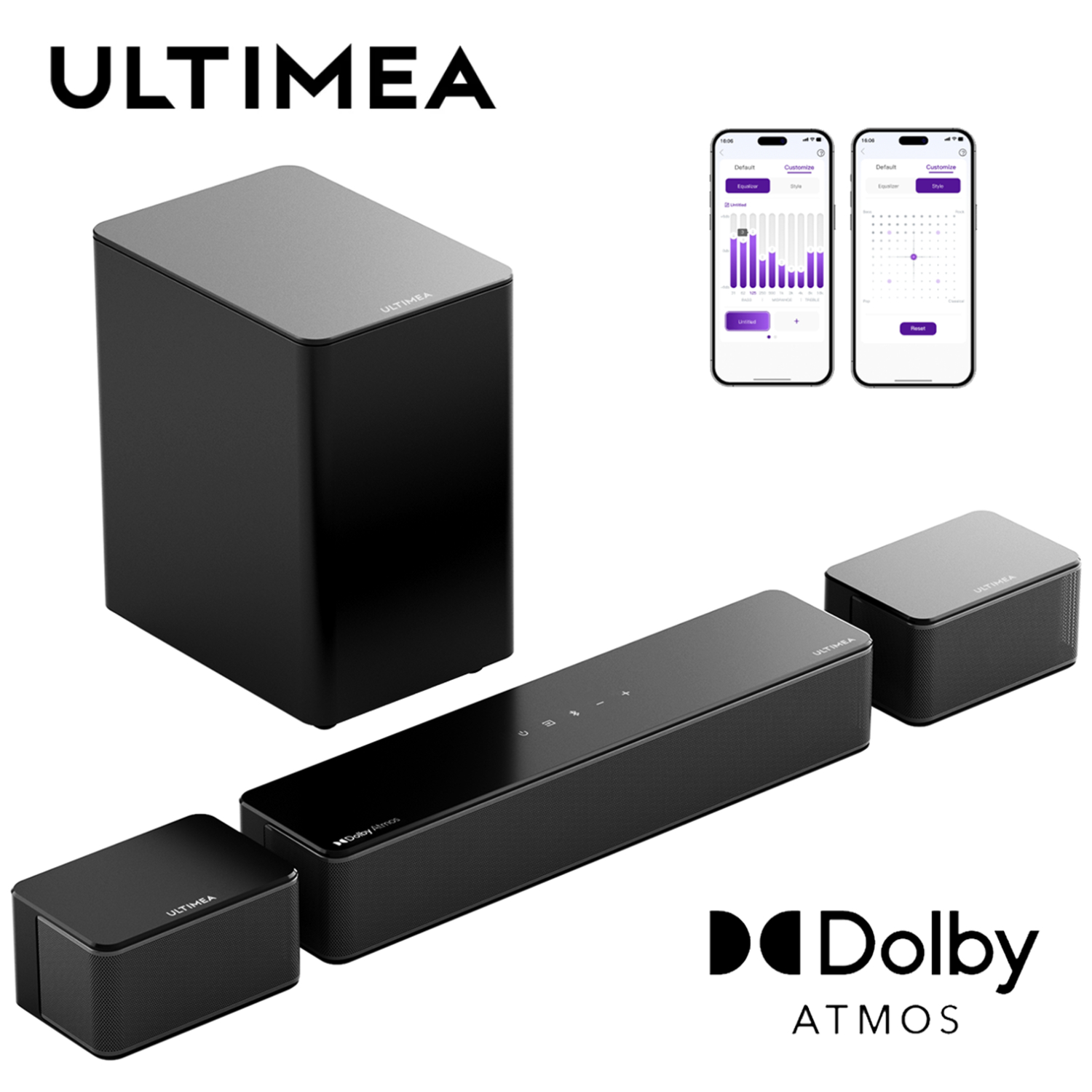 Home Cinema Atmos - ULTIMEA 5.1 Soundbar mit Dolby Atmos,