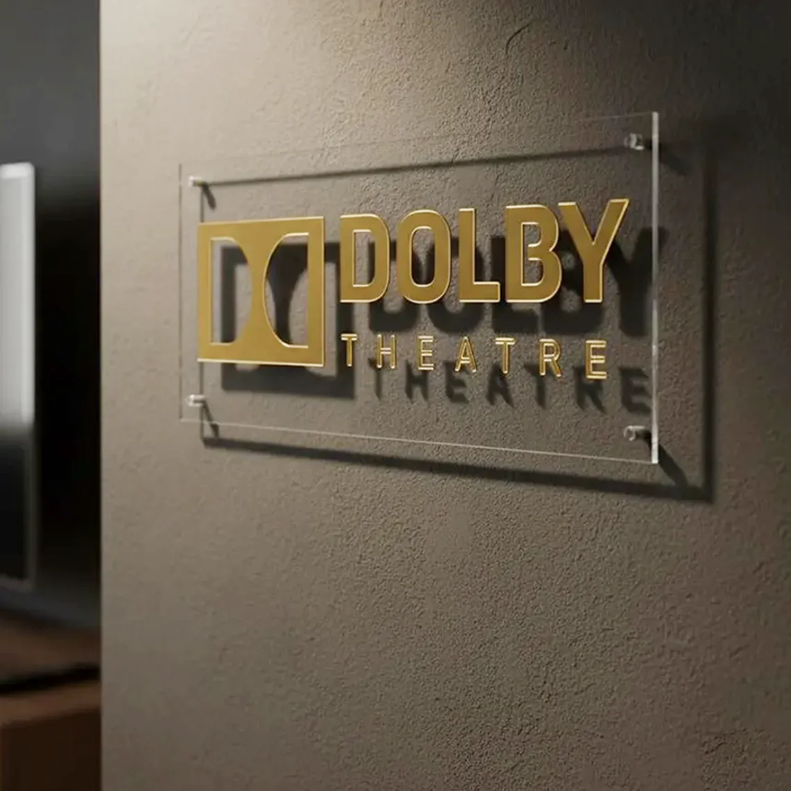 Home Cinema Atmos - 3D Dolby Atmos Klar-Acryl-Schild 3D Kino