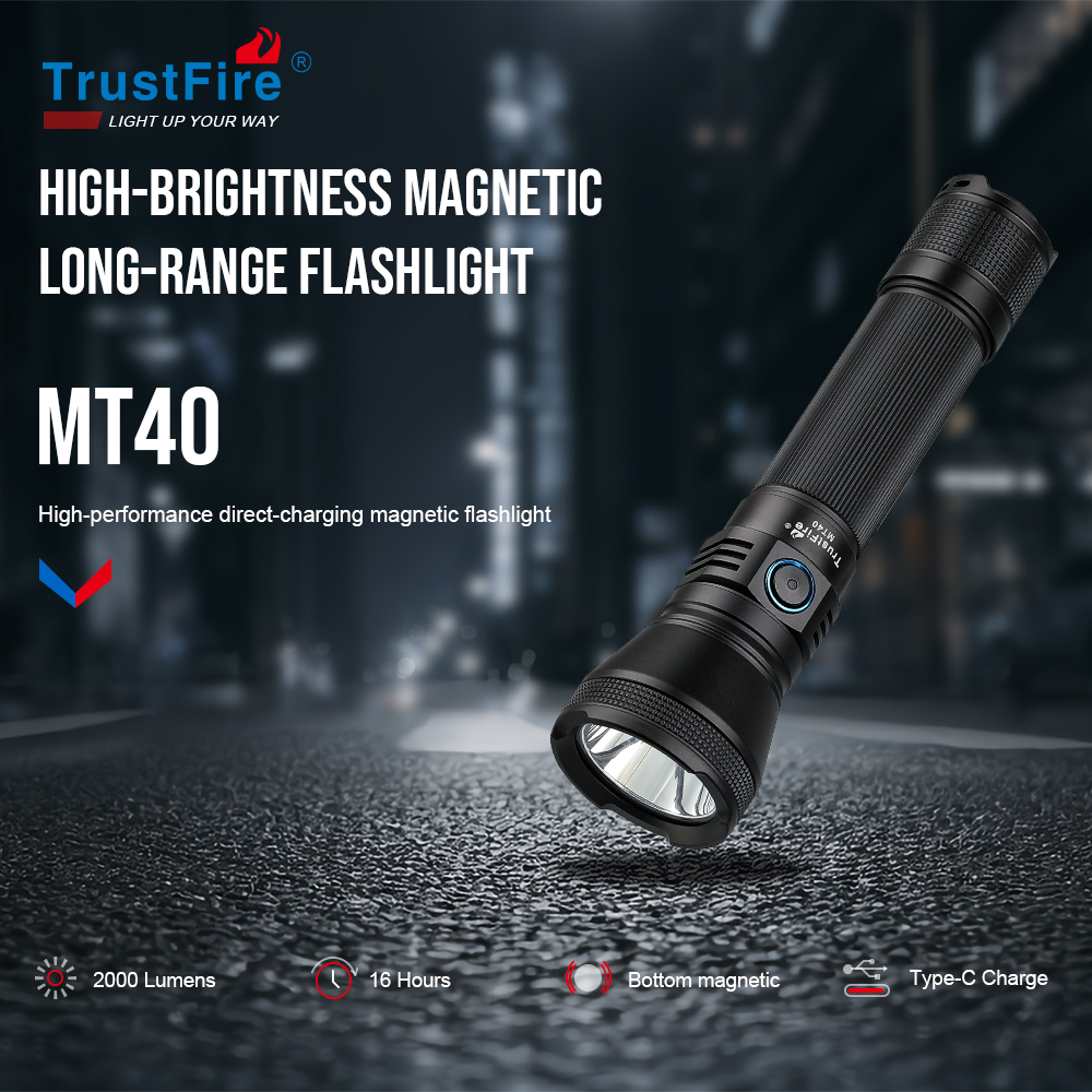 Home Cinema Imax - Trustfire MT40 Taktische Wiederaufladbare Lampe 2000