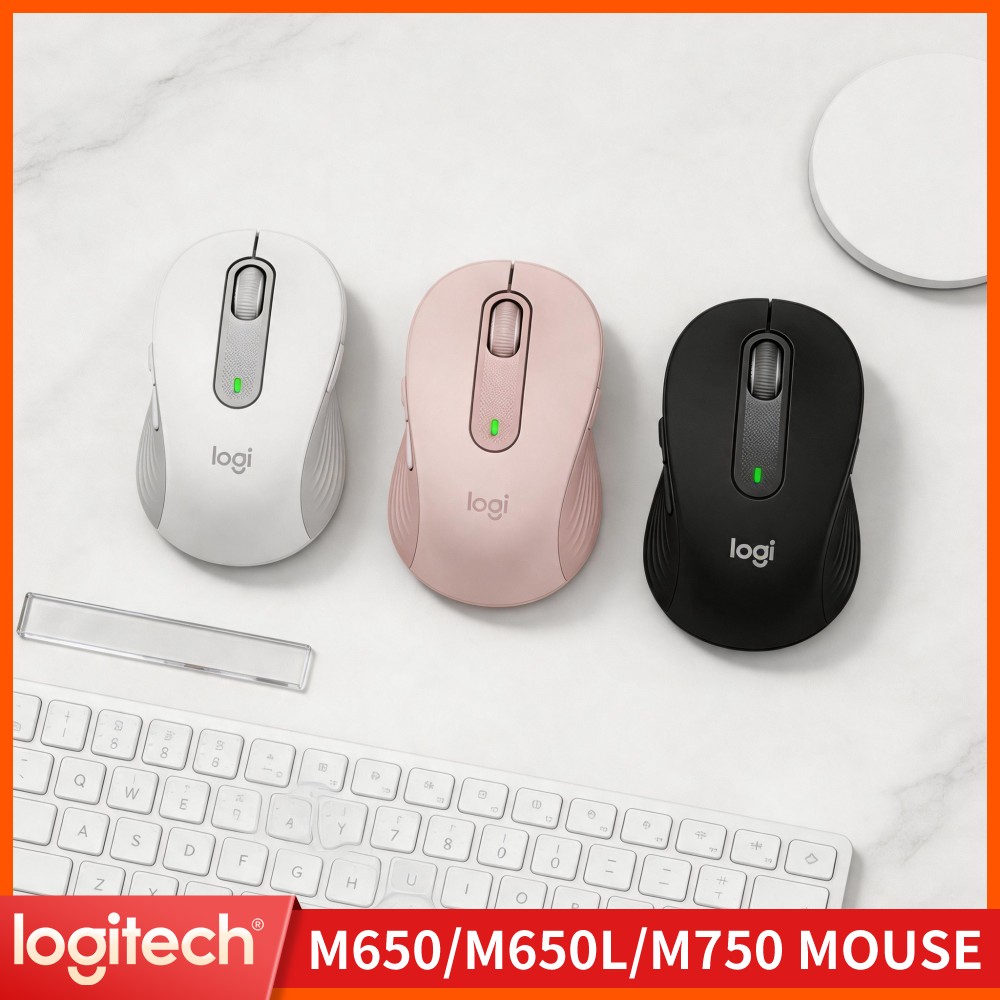 Logitech Home Cinema - Ergonomische M750 Wireless-Maus - Anpassbare Schnelltasten,