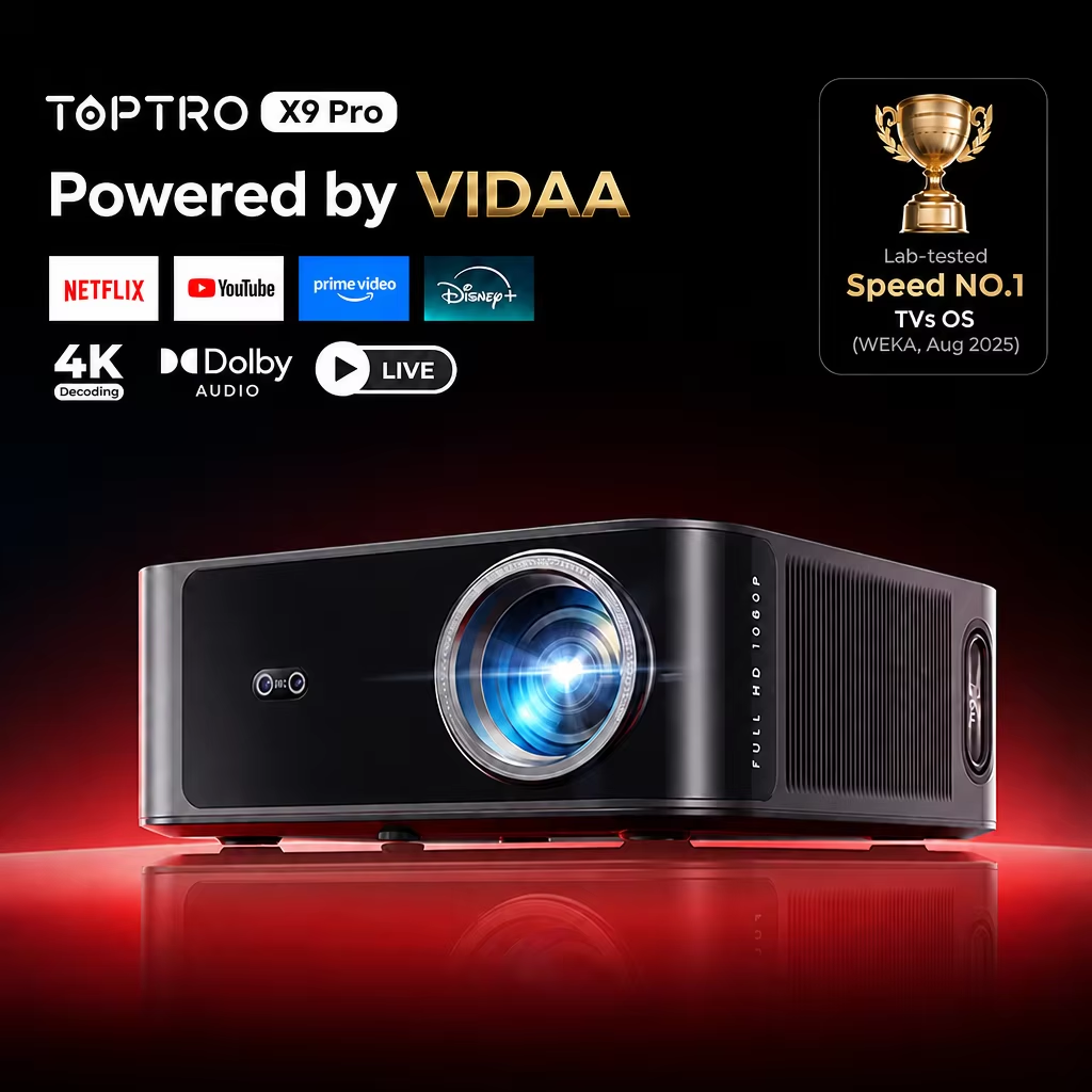 Toptro Projektor True 920ANSI  – Netflix Home Cinema Bewertung und Preis