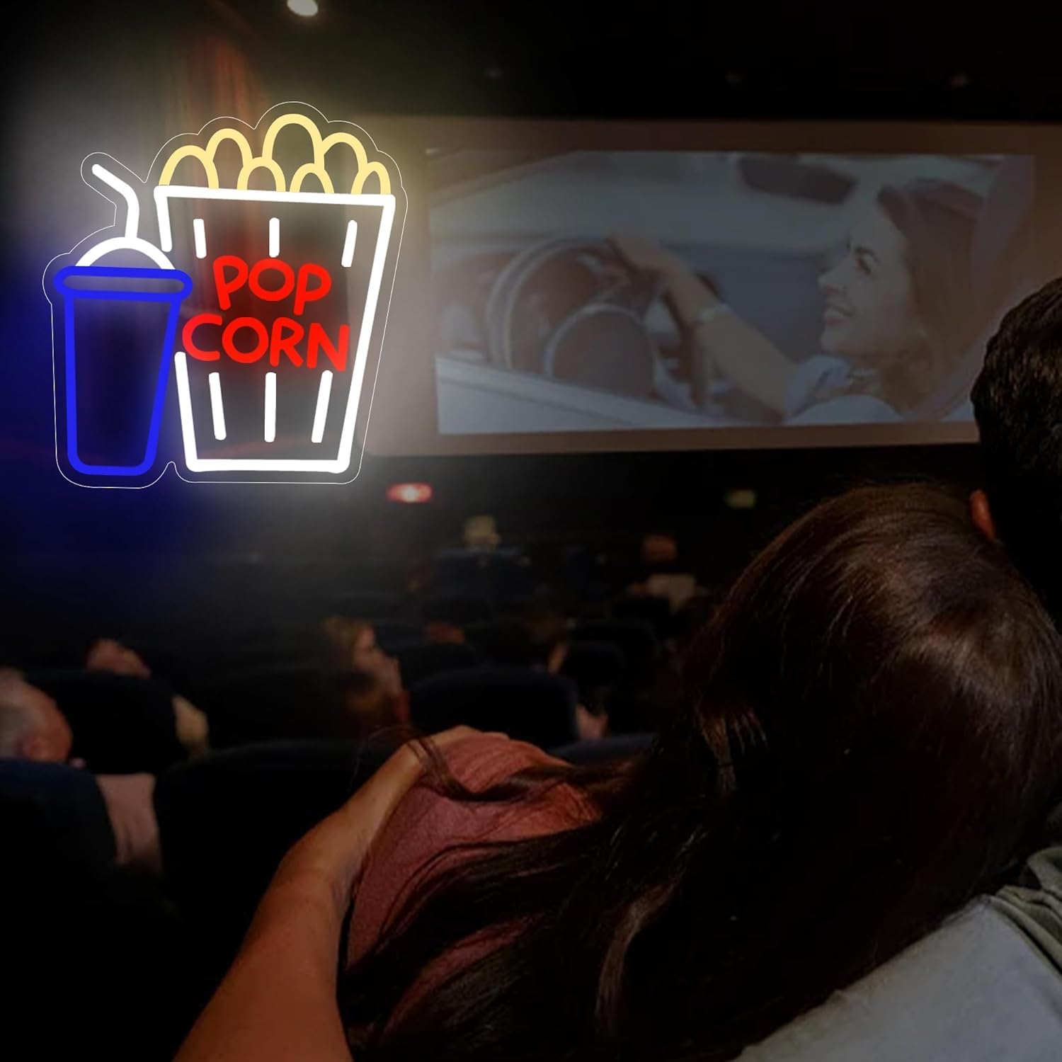 Popcorn-Getränke-Neonschild LE – Home Cinema Wall Lights Bewertung und Preis