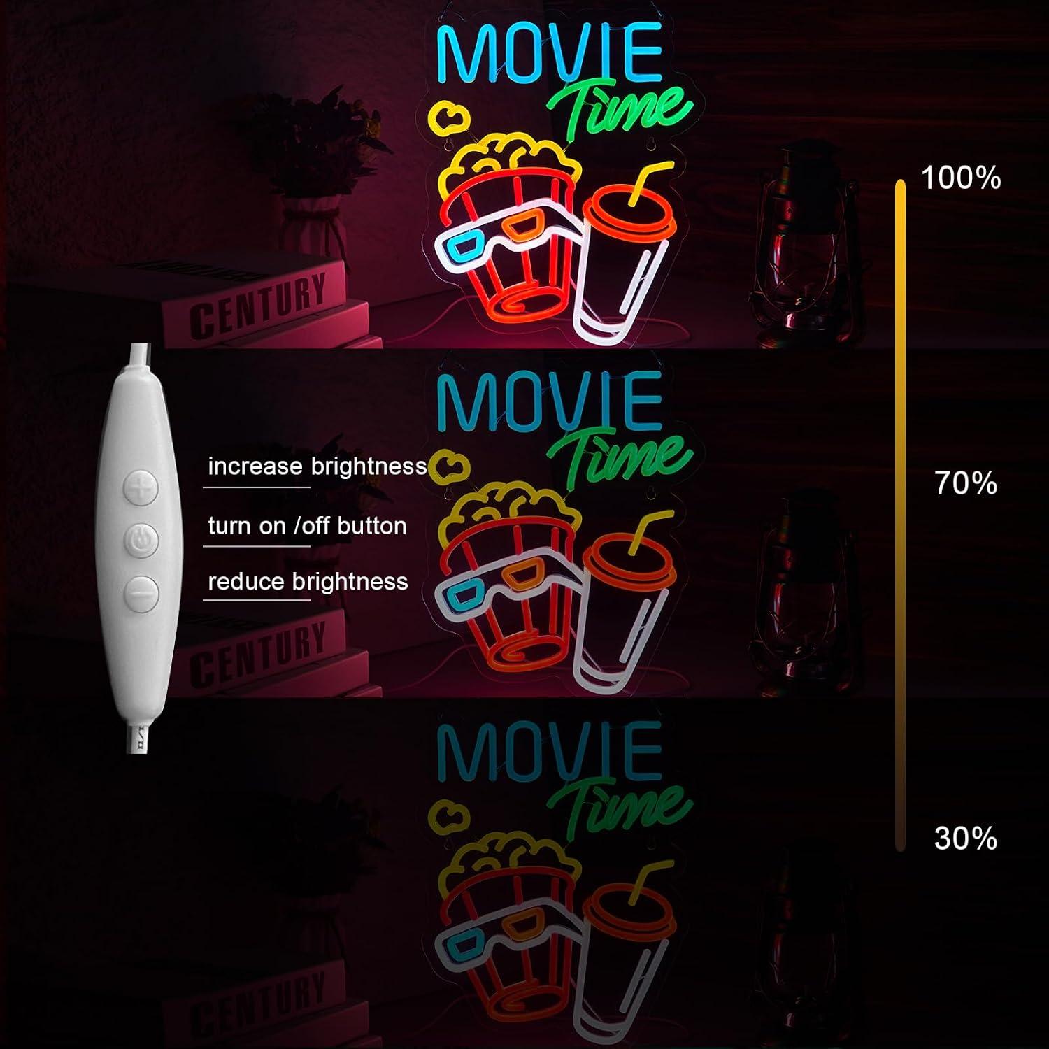 Filmzeit-Neonschild, USB-dimmb – Home Cinema Wall Lights Bewertung und Preis
