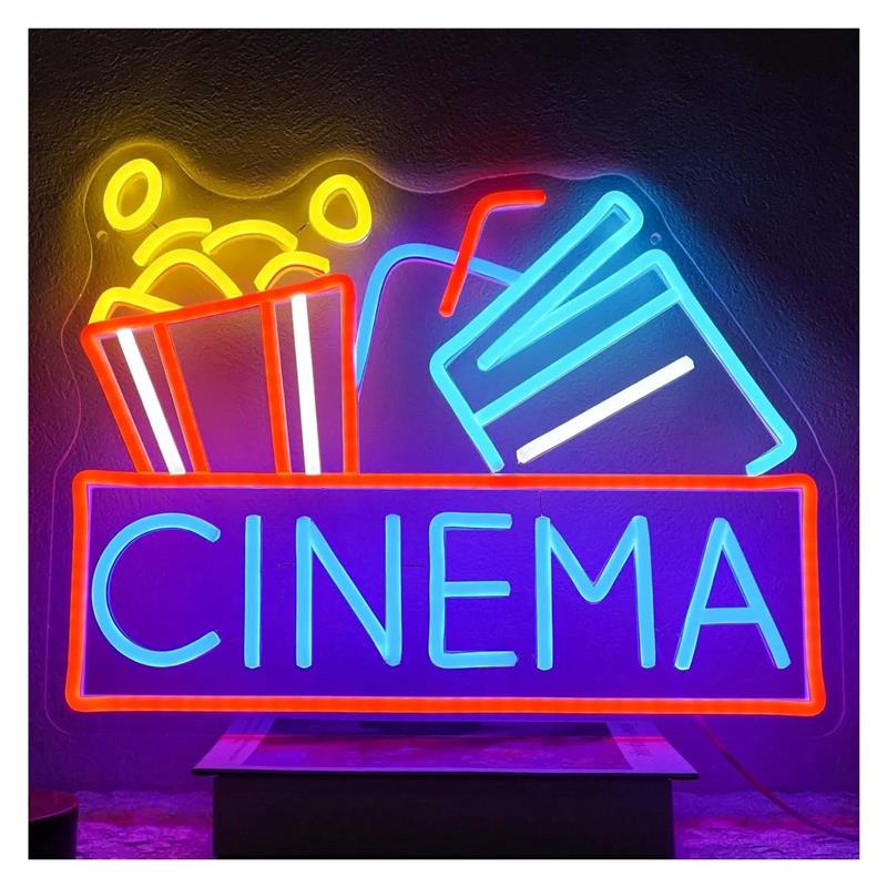 Kino-Neonschild, USB-betrieben – Home Cinema Wall Lights Bewertung und Preis
