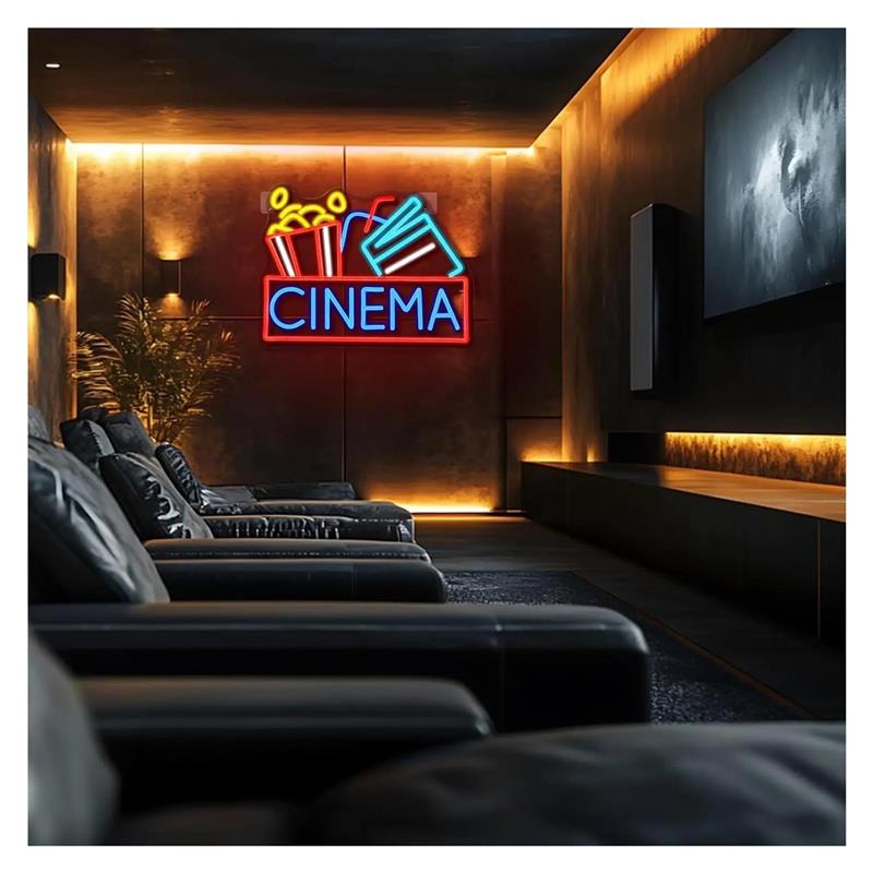 Kino-Neonschild, USB-betrieben – Home Cinema Wall Lights Bewertung und Preis