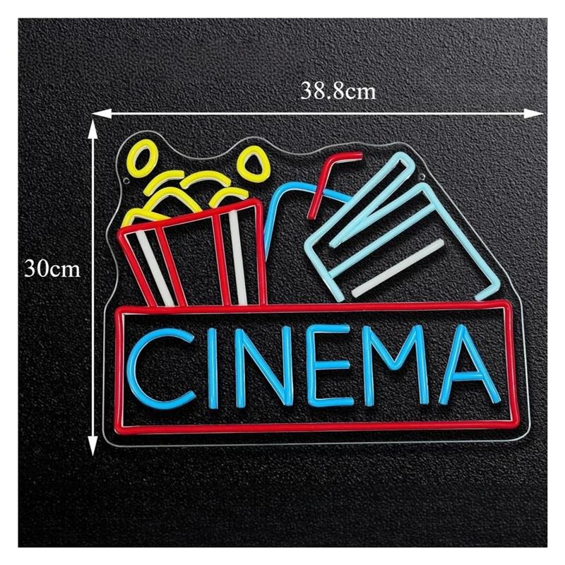 Kino-Neonschild, USB-betrieben – Home Cinema Wall Lights Bewertung und Preis