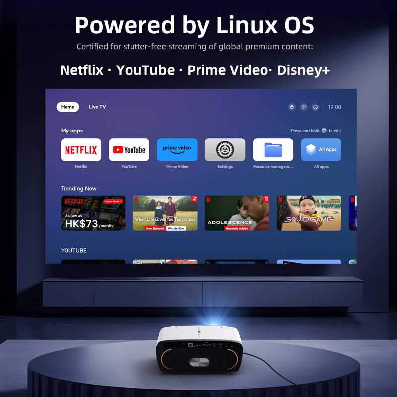 Nativer 1080P 1850ANSI Tragbar – Netflix Home Cinema Bewertung und Preis