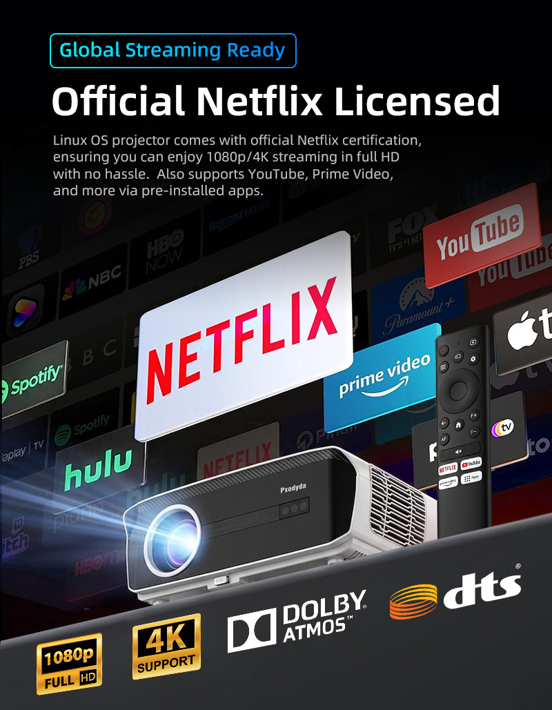 Nativer 1080P 1850ANSI Tragbar – Netflix Home Cinema Bewertung und Preis