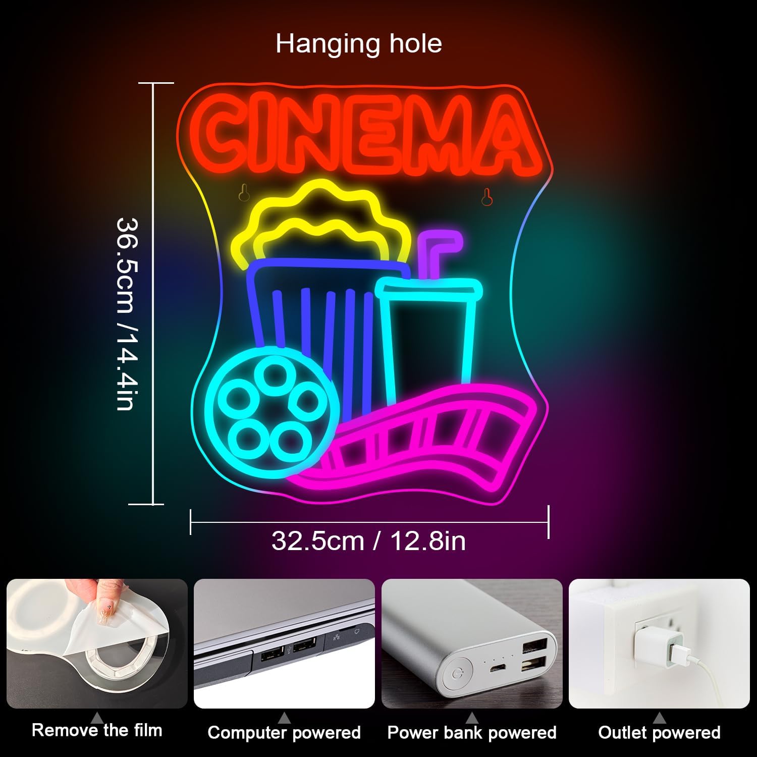 Kino-Neonlicht USB-betrieben P – Home Cinema Wall Lights Bewertung und Preis